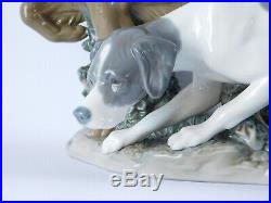 Rare Lladro Attentive Dogs 4957 Hunting Dogs Free Uk Postage