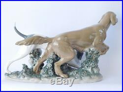 Rare Lladro Attentive Dogs 4957 Hunting Dogs Free Uk Postage