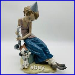 Rare Lladro Clown With Saxophone 5059 Dalmatian Puppy Dog Great Condition