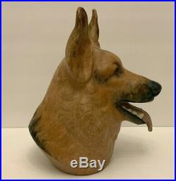 Rare Lladro German Shepherd Dog Bust Sculpture Figurine 9.5 Tall