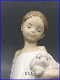 Rare Lladro Girl Puppy Poodle Dog Going Out Together Figurine Made In Spain