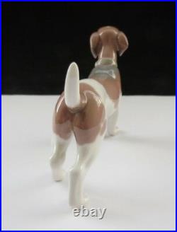 Rare Lladro On Guard Beagle Figurine #5350 In Original Box Retired In 1990