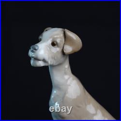 Rare Lladro Sitting Dog Large 7.5'' Wire Fox Terrier Tramp #4583 Retired 1981