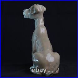 Rare Lladro Sitting Dog Large 7.5'' Wire Fox Terrier Tramp #4583 Retired 1981