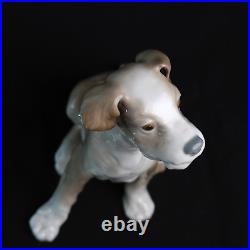 Rare Lladro Sitting Dog Large 7.5'' Wire Fox Terrier Tramp #4583 Retired 1981