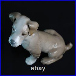 Rare Lladro Sitting Dog Large 7.5'' Wire Fox Terrier Tramp #4583 Retired 1981