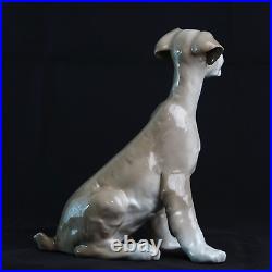 Rare Lladro Sitting Dog Large 7.5'' Wire Fox Terrier Tramp #4583 Retired 1981