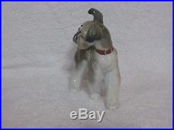Rare Lladro Terrier Dog With Bird on Tail Unexpected Visit Figurine #6829