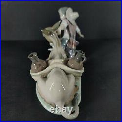 Rare Vintage Lladro Boy wtih Donkey and Dog Mint Condition