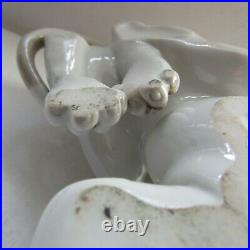 Rare retired porcelain Lladro dog'old dog' figurine bloodhound 1067 PERFECT