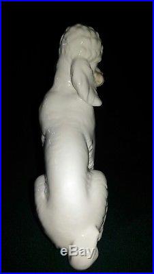 Retired 1985 LLADRO French POODLE NAO Jose Roig VTG White Dog Porcelain Figurine