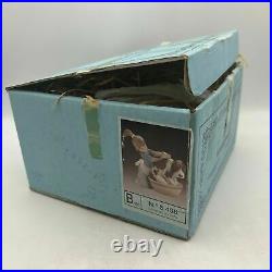 Retired Authentic Lladro Figurine 5455 Girl Bathing Dog Bashful Bather MINT Box