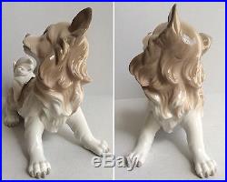 Retired LLADRO PAPILLON DOG #4857 Glazed Porcelain Figurine Spain Home Decor