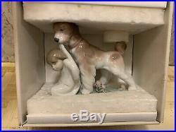 Retired LLADRO Spain Safe And Sound 6556 Puppy Dog Child Porcelain Figurine NIB