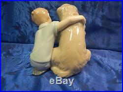 Retired Let Me Make It Better Boy And Dog Porcelain Fig Nao By Lladro #1577