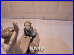 Retired Lladro #4867 Seesaw Boy/girl & Dog On Teeter Totter Glossy Mint Figurine