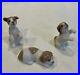 Retired Lladro 5311 Mini Perritos (Puppies) Glazed Figurines In ORIGINAL BOX