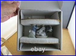 Retired Lladro Figurine 5455 Bashful Bather With Box Girl washing Dog In Tub 5