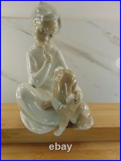 Retired Lladro Figurine Boy With Dog #4522 1970-1998 MINT CONDITION