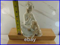 Retired Lladro Figurine Boy With Dog #4522 1970-1998 MINT CONDITION