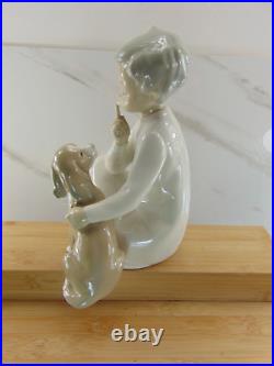 Retired Lladro Figurine Boy With Dog #4522 1970-1998 MINT CONDITION