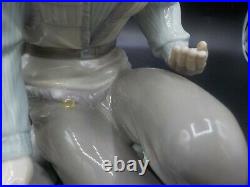 Retired Lladro Sportsman Porcelain Figurine #6096 Young Man Gun & Hunting Dog