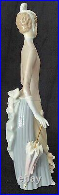 Retired Vintage LARGE Lladró Women with Dog #4761 Collectors Glossy