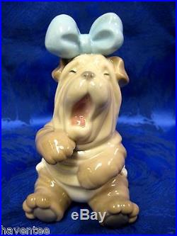 Rise And Shine Dog Puppy Porcelain Figurine Nao By Lladro 1729