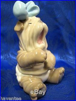 Rise And Shine Dog Puppy Porcelain Figurine Nao By Lladro 1729