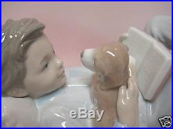 Shall I Read You A Story Boy And Dog By Lladro #8034