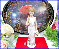 Stunning Vintage Lladro Garden Classic Porcelain Figurine 7617 Dog