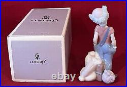 TRAVELING LLADRO #6245 DESTINATION BIG TOP CLOWN & DOG-MINT withORIGINAL BOX