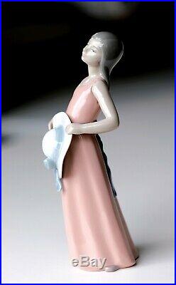 Two Lladro 4866, Lladro 5008,'Girl with Goose and Dog','The Dreamer Girl