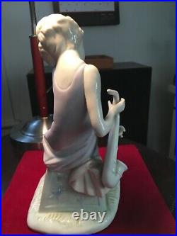 Unique Unmarked Second Lladro 5059-clown With Saxophone-without Dog