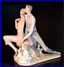 VERY LARGE Lladro Sweethearts Dogs/Love (6296 Mint in Box) Glaze Finish