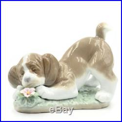 VINTAGE 1990 LLADRO A Sweet Smell Puppy Dog FIGURINE IN BOX. 06832. SPAIN