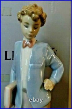 VINTAGE LLADRO #6023 SUNDAY'S CHILD NINO DOMINGO Boy with Dog 1993 IOB