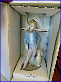 VINTAGE LLADRO #6023 SUNDAY'S CHILD NINO DOMINGO Boy with Dog 1993 IOB