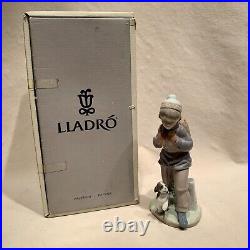 VINTAGE LLADRO THURSDAY'S CHILD Boy with Dog Porcelain Figurine #6017 in Box