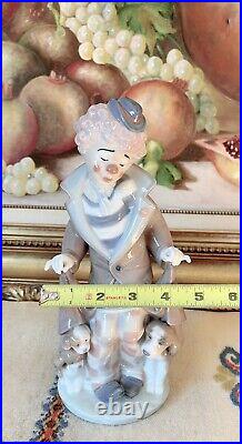 VINTAGE Lladro Figurine Surprise Clown with Dogs #5901, Spain