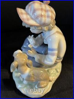 VINTAGE Lladro Porcelain Figurine I Hope She Does #5450