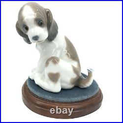 VTG 1994 LLADRO Gently Surprise Puppy with Butterfly on Tail Figurine 6210 4In