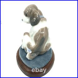 VTG 1994 LLADRO Gently Surprise Puppy with Butterfly on Tail Figurine 6210 4In