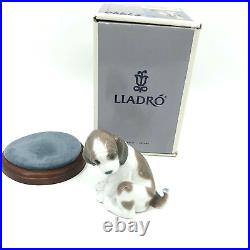 VTG 1994 LLADRO Gently Surprise Puppy with Butterfly on Tail Figurine 6210 4In