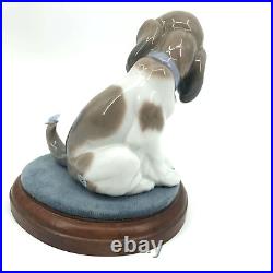 VTG 1994 LLADRO Gently Surprise Puppy with Butterfly on Tail Figurine 6210 4In