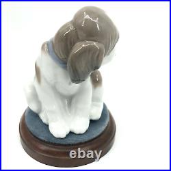 VTG 1994 LLADRO Gently Surprise Puppy with Butterfly on Tail Figurine 6210 4In