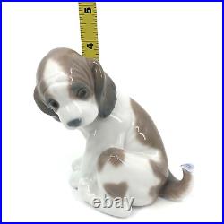 VTG 1994 LLADRO Gently Surprise Puppy with Butterfly on Tail Figurine 6210 4In