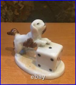 Very Rare 01000105.06 Dog And Dice Lladro (never Seen)