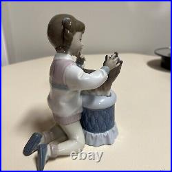 Very Rare Beautiful Lladro #6635 (my Pretty Puppy) Made In Spain Mint