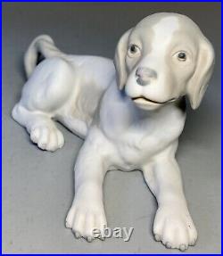 Vintage 1960s Early 1st Production Marking Lladro Dog Puppy 7 Figurine Rare